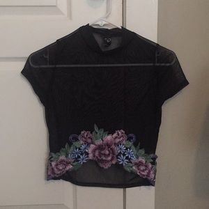 Mesh and Floral top